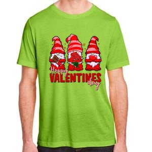 Happy Valentines Day Gnomes With Heart Funny Adult ChromaSoft Performance T-Shirt