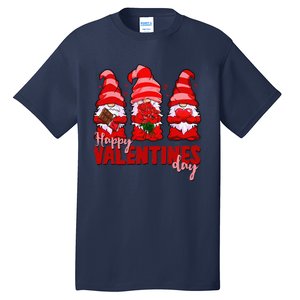 Happy Valentines Day Gnomes With Heart Funny Tall T-Shirt