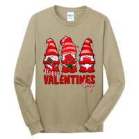 Happy Valentines Day Gnomes With Heart Funny Tall Long Sleeve T-Shirt