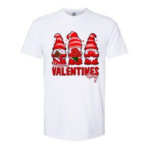 Happy Valentines Day Gnomes With Heart Funny Softstyle CVC T-Shirt