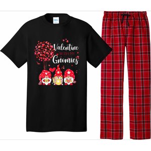 Happy Valentines Day Gnomes With Heart Sunflower Valentine Love Pajama Set