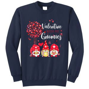 Happy Valentines Day Gnomes With Heart Sunflower Valentine Love Sweatshirt