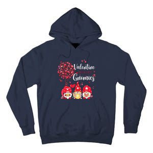 Happy Valentines Day Gnomes With Heart Sunflower Valentine Love Tall Hoodie