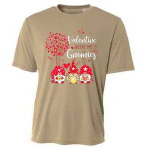 Happy Valentines Day Gnomes With Heart Sunflower Valentine Love Cooling Performance Crew T-Shirt