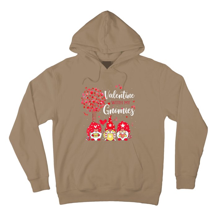 Happy Valentines Day Gnomes With Heart Sunflower Valentine Love Hoodie