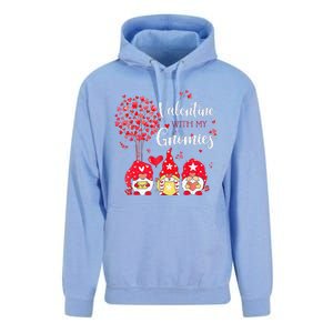 Happy Valentines Day Gnomes With Heart Sunflower Valentine Love Unisex Surf Hoodie