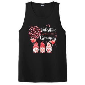 Happy Valentines Day Gnomes With Heart Sunflower Valentine PosiCharge Competitor Tank