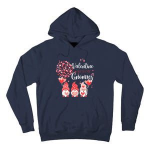 Happy Valentines Day Gnomes With Heart Sunflower Valentine Tall Hoodie