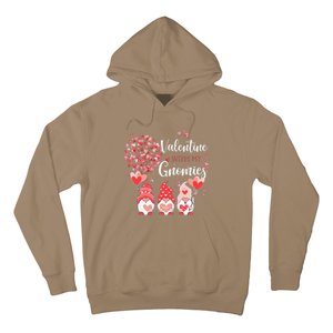 Happy Valentines Day Gnomes With Heart Sunflower Valentine Hoodie