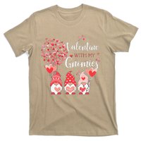 Happy Valentines Day Gnomes With Heart Sunflower Valentine T-Shirt