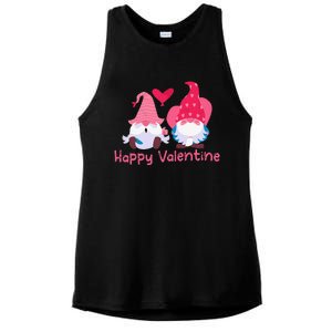 Happy Valentines Day Gnomes With Heart Valentine Ladies PosiCharge Tri-Blend Wicking Tank