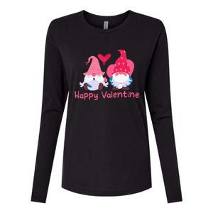 Happy Valentines Day Gnomes With Heart Valentine Womens Cotton Relaxed Long Sleeve T-Shirt