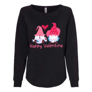 Happy Valentines Day Gnomes With Heart Valentine Womens California Wash Sweatshirt