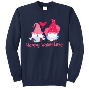 Happy Valentines Day Gnomes With Heart Valentine Tall Sweatshirt