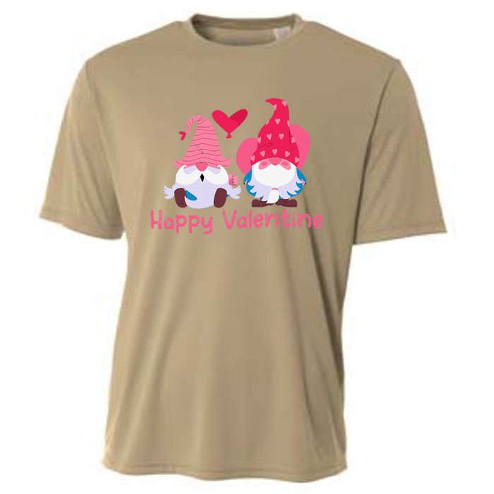 Happy Valentines Day Gnomes With Heart Valentine Cooling Performance Crew T-Shirt