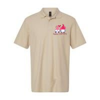 Happy Valentines Day Gnomes With Heart Valentine Softstyle Adult Sport Polo