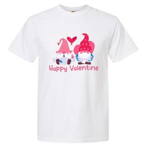 Happy Valentines Day Gnomes With Heart Valentine Garment-Dyed Heavyweight T-Shirt