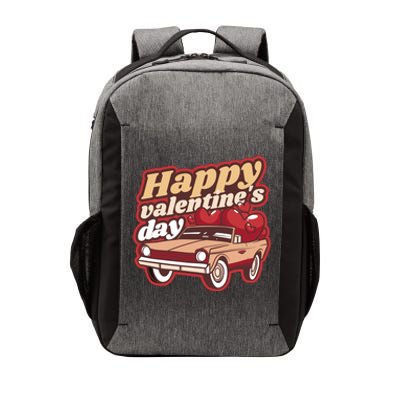 Happy Valentine's Day Vintage Car Vector Backpack