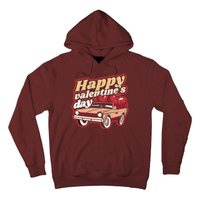 Happy Valentine's Day Vintage Car Hoodie