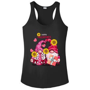 Happy Valentines Day Gnomes With Leopard Sunflower Gnome Ladies PosiCharge Competitor Racerback Tank