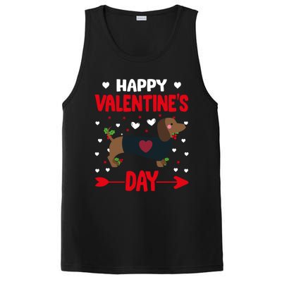 Happy Valentine's Day Dachshund Happy Valentine's Day Great Gift PosiCharge Competitor Tank