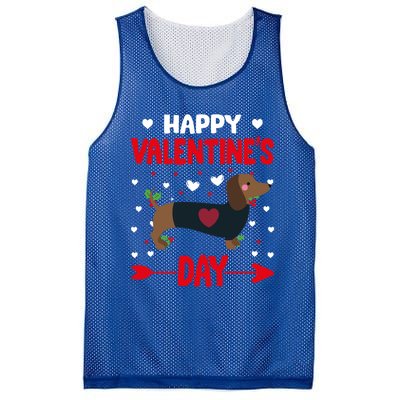 Happy Valentine's Day Dachshund Happy Valentine's Day Great Gift Mesh Reversible Basketball Jersey Tank