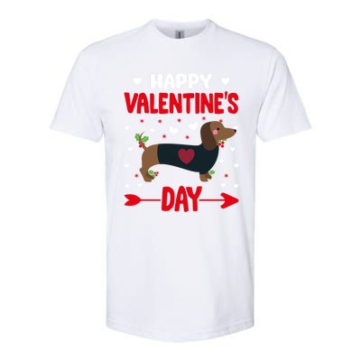 Happy Valentine's Day Dachshund Happy Valentine's Day Great Gift Softstyle CVC T-Shirt