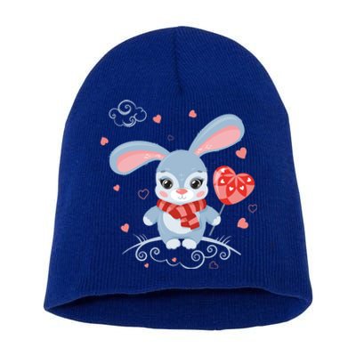 Happy Valentine's Day Gift Short Acrylic Beanie