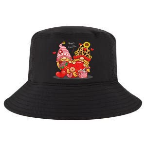 Happy Valentines Day Gnomes With Leopard Sunflower Valentine Cute Day Cool Comfort Performance Bucket Hat