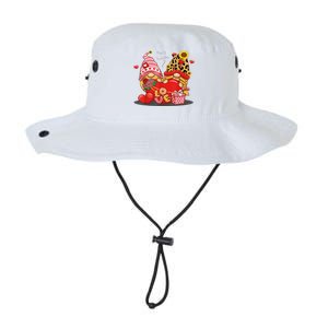 Happy Valentines Day Gnomes With Leopard Sunflower Valentine Cute Day Legacy Cool Fit Booney Bucket Hat