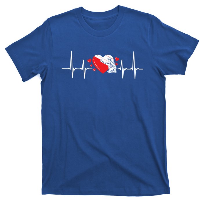 Heartbeat Valentines Day Painter Cute Gift T-Shirt