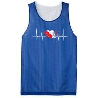 Heartbeat Valentines Day Painter Cute Gift Mesh Reversible Basketball Jersey Tank