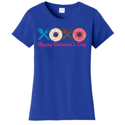 Happy Valentine's Day Donut Eaters Gift Cute Holiday Cool Gift Women's T-Shirt