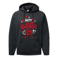 Happy ValentineS Day 2024 Performance Fleece Hoodie