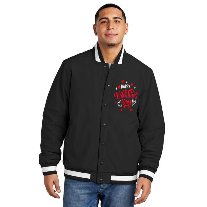 Happy ValentineS Day 2024 Insulated Varsity Jacket