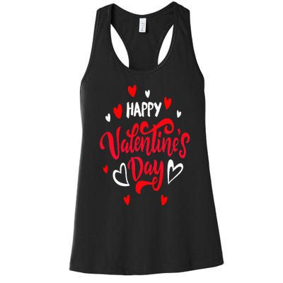 Happy ValentineS Day 2024 Women's Racerback Tank