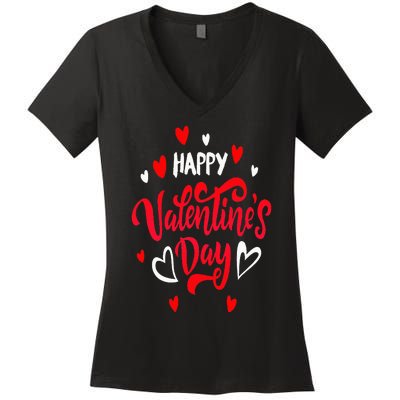 Happy ValentineS Day 2024 Women's V-Neck T-Shirt