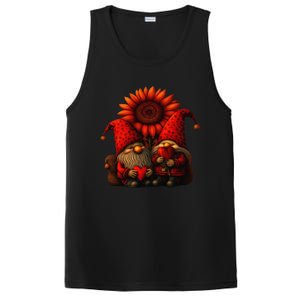 Happy Valentines Day Gnomes With Leopard Sunflower Valentine Day Love PosiCharge Competitor Tank