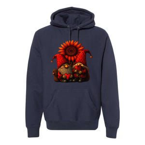 Happy Valentines Day Gnomes With Leopard Sunflower Valentine Day Love Premium Hoodie