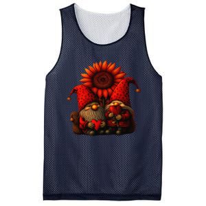 Happy Valentines Day Gnomes With Leopard Sunflower Valentine Day Love Mesh Reversible Basketball Jersey Tank