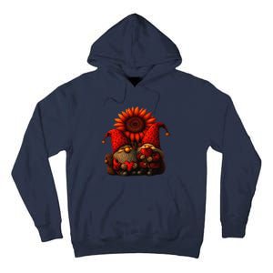 Happy Valentines Day Gnomes With Leopard Sunflower Valentine Day Love Tall Hoodie