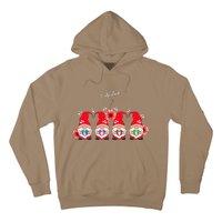 Happy Valentines Day Gnomes With Leopard Sunflower Valentine Day Hoodie