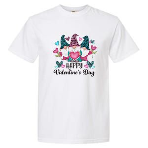 Happy Valentines Day Gnomes Gift Garment-Dyed Heavyweight T-Shirt