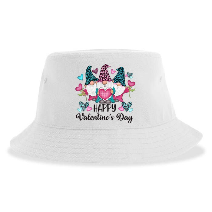 Happy Valentines Day Gnomes Gift Sustainable Bucket Hat