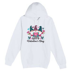 Happy Valentines Day Gnomes Gift Premium Pullover Hoodie