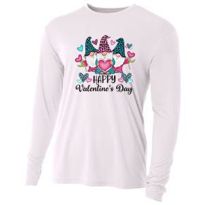 Happy Valentines Day Gnomes Gift Cooling Performance Long Sleeve Crew