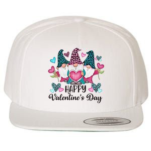 Happy Valentines Day Gnomes Gift Wool Snapback Cap