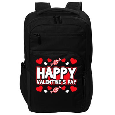 Happy Valentines Day Romantic Holiday February 14 Impact Tech Backpack