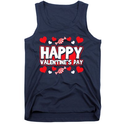 Happy Valentines Day Romantic Holiday February 14 Tank Top