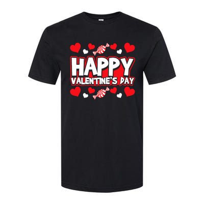 Happy Valentines Day Romantic Holiday February 14 Softstyle® CVC T-Shirt